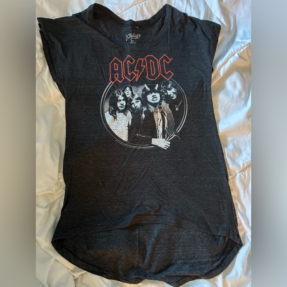 AC/DC Black Graphic Tee - Short Sleeve